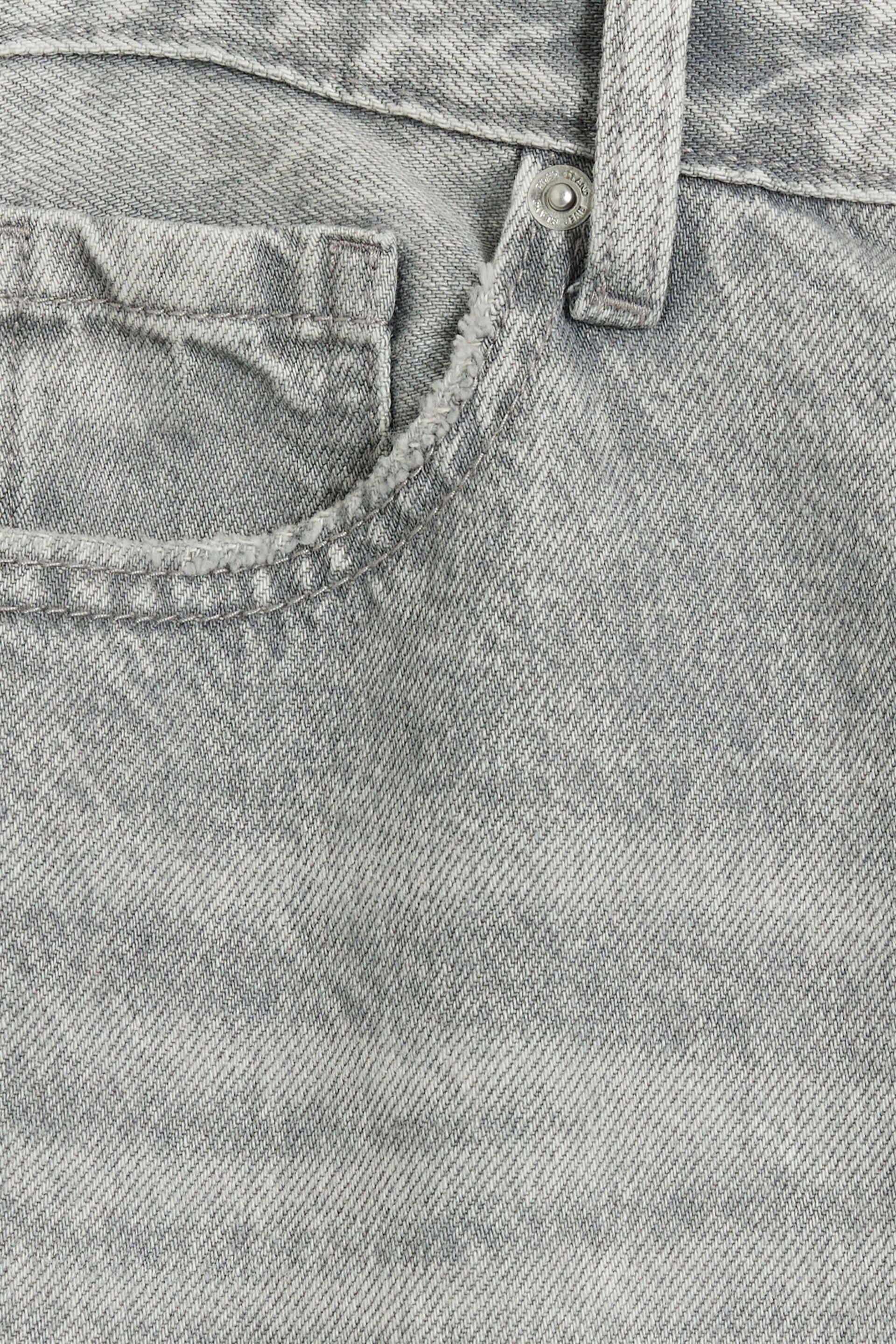 River Island Grey High Rise Relaxed Straight Fit Jeans - Image 4 of 5