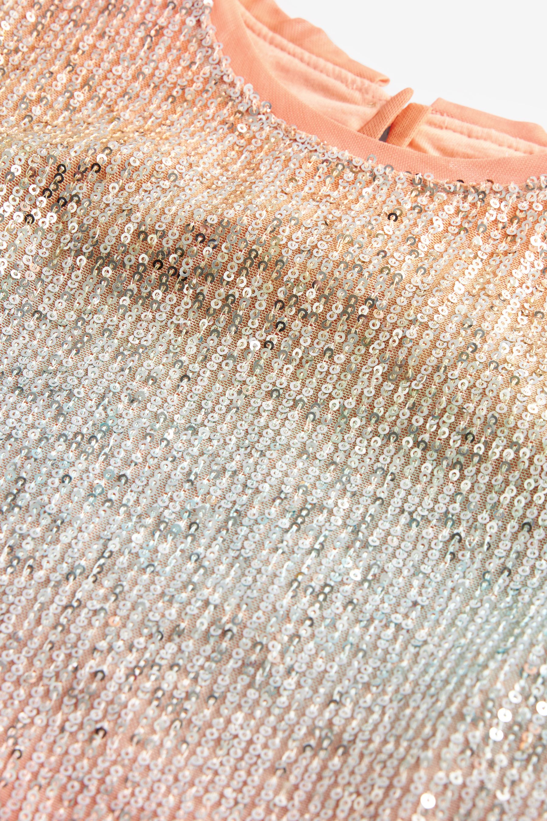 Buy Orange Blue Ombre Sequin Sparkle Party Dress 3 16yrs from the Next UK online shop
