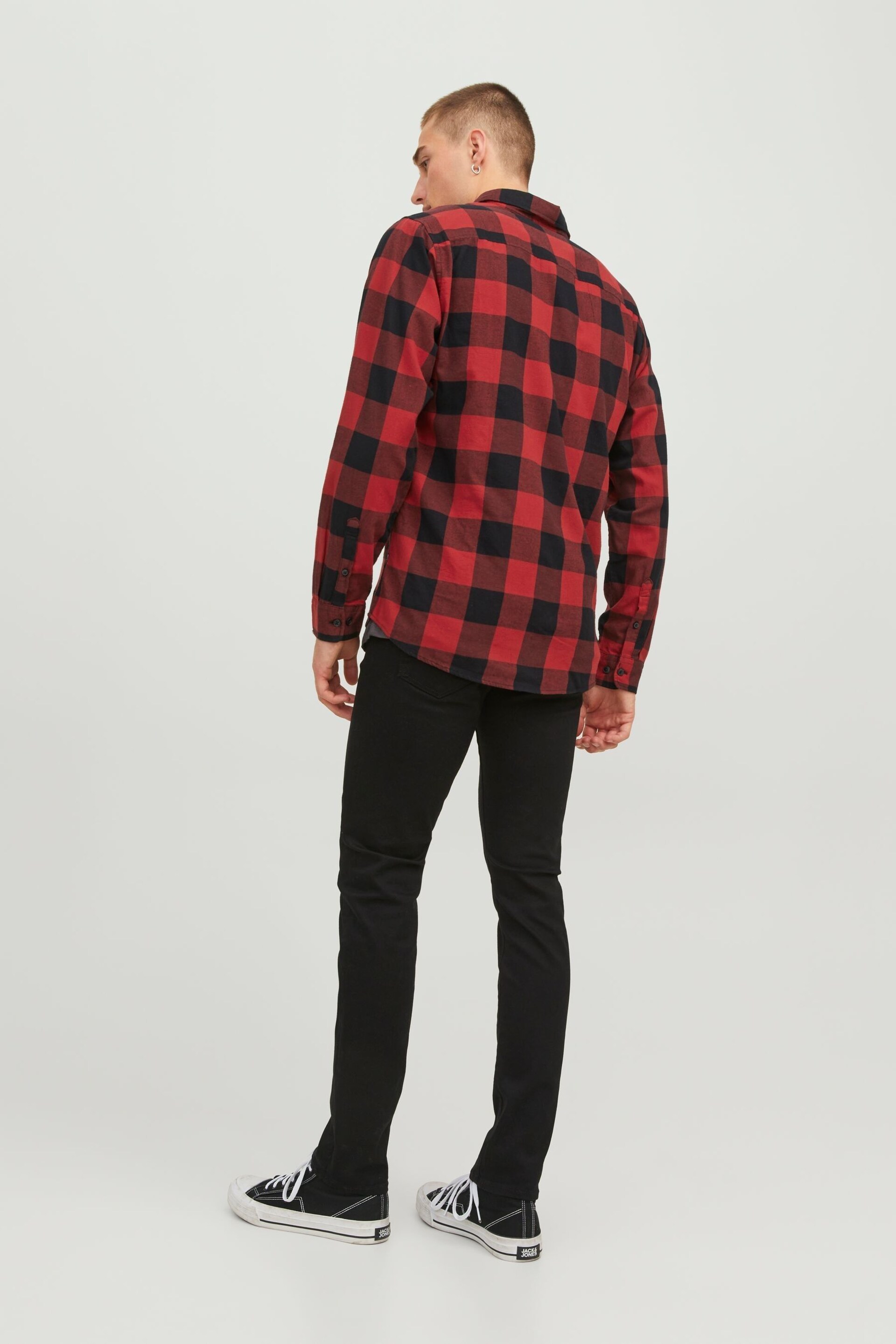 JACK & JONES Red Button Up Shirt - Image 2 of 6
