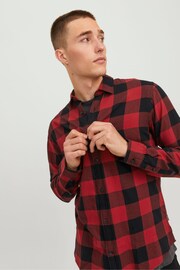 JACK & JONES Red Button Up Shirt - Image 3 of 6