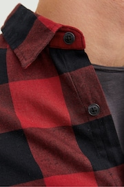 JACK & JONES Red Button Up Shirt - Image 4 of 6