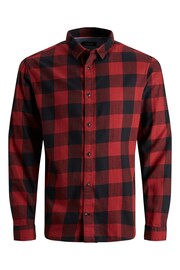 JACK & JONES Red Button Up Shirt - Image 6 of 6