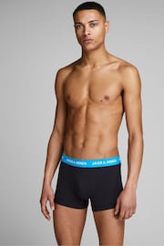 JACK & JONES Blue Boxer Shorts 5 Pack - Image 7 of 11