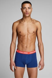 JACK & JONES Blue Boxer Shorts 5 Pack - Image 9 of 11