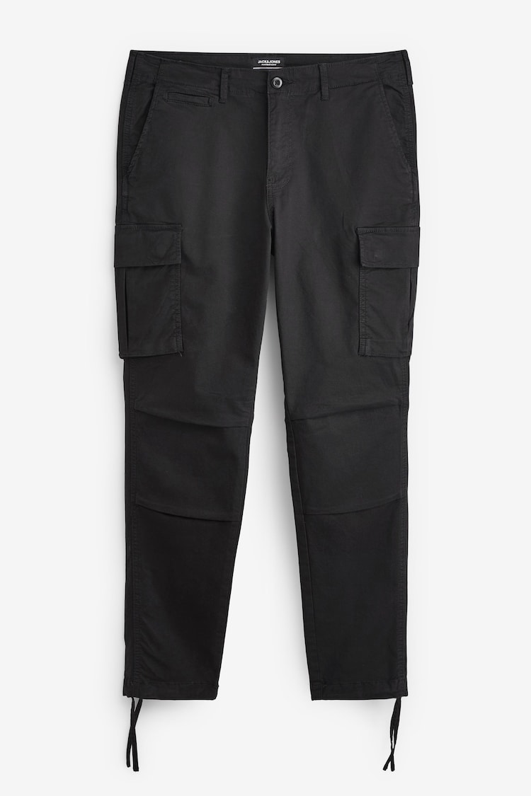 JACK & JONES Black Cargo Trousers - Image 4 of 4