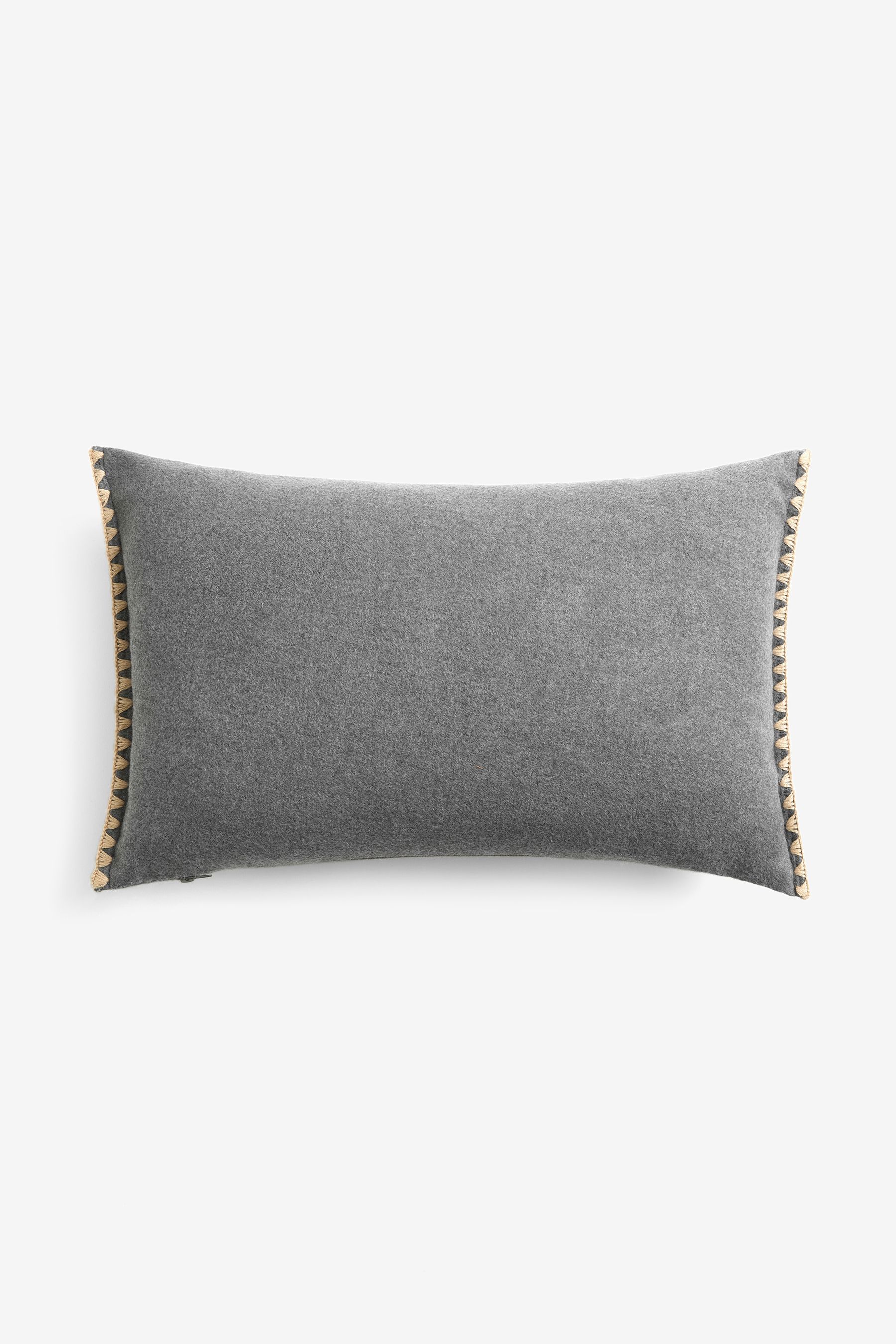 Grey slogan cushion discount