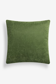 Sage Green 50 x 50cm Galloway Velvet Cushion - Image 3 of 4