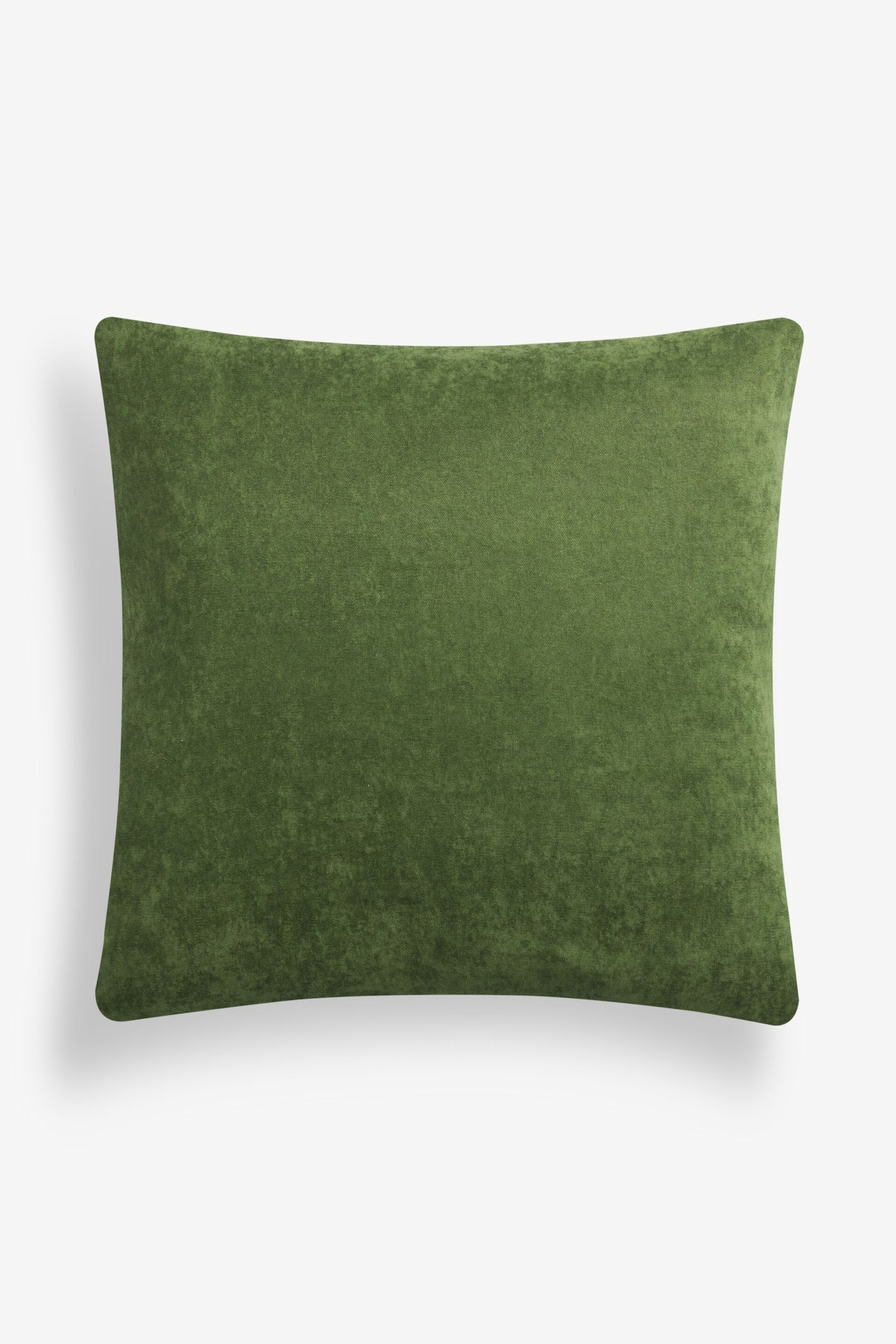 Sage Green 50 x 50cm Galloway Velvet Cushion - Image 3 of 4