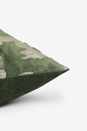 Sage Green 50 x 50cm Galloway Velvet Cushion - Image 4 of 4