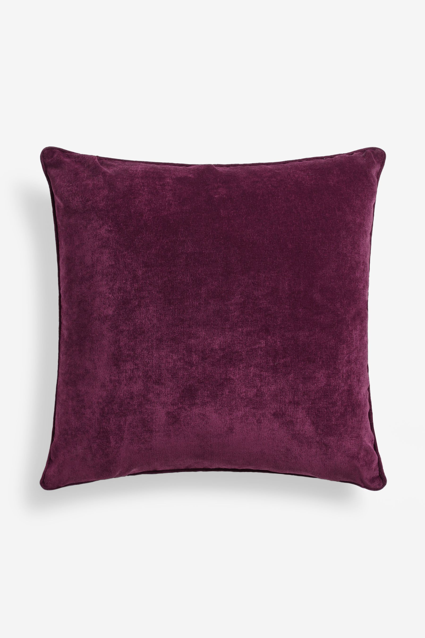 Buy Plum Purple 59 x 59cm Soft Velour Cushion from the Next UK online shop