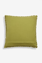 Light Green 43 x 43cm Global Bobble 100% Cotton Cushion - Image 4 of 5