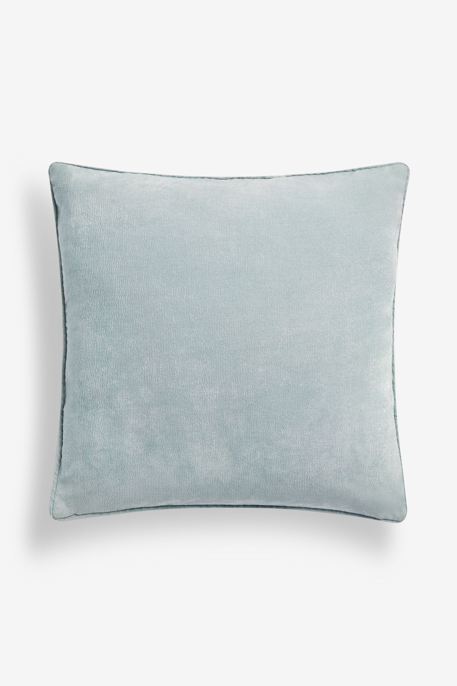 Buy Light Blue 45 x 45cm Soft Velour Cushion from the Next UK online shop