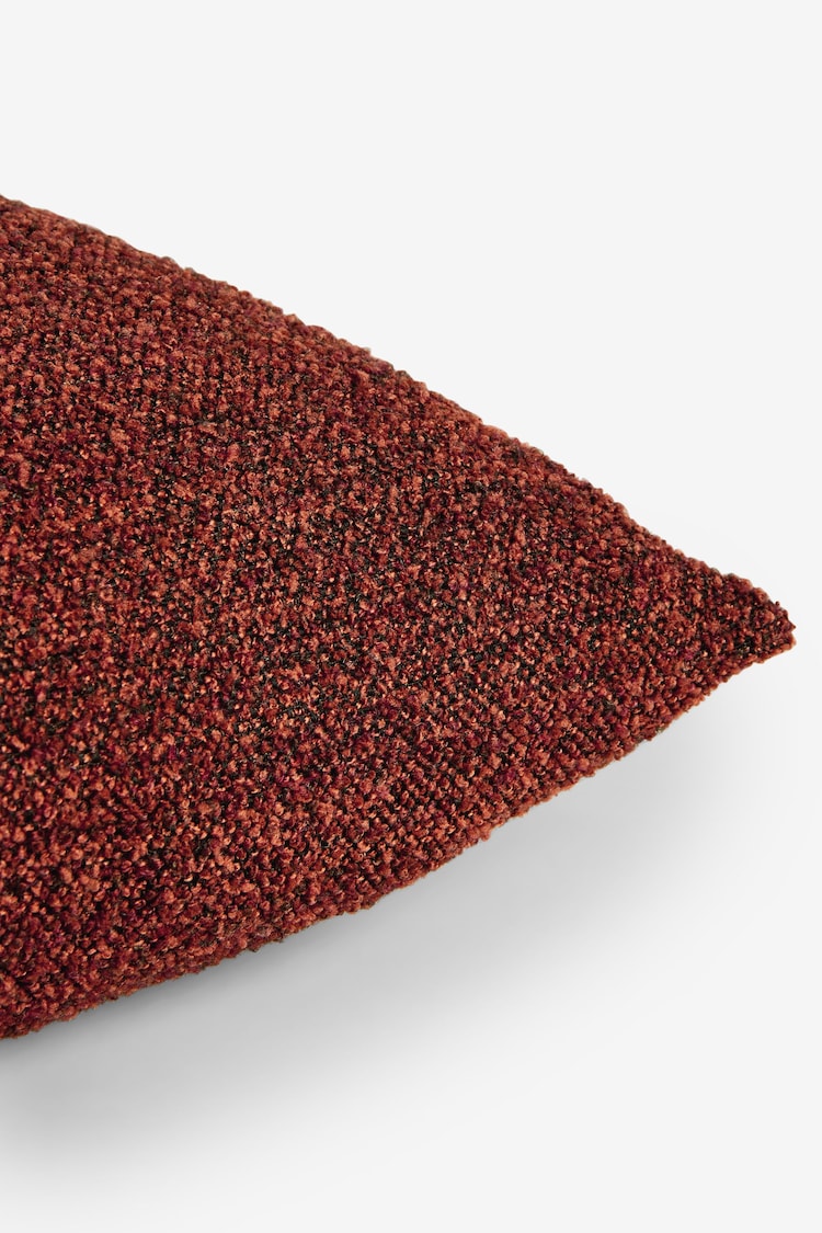 Rust Brown 43 x 43cm Barnie Boucle Cushion - Image 5 of 5