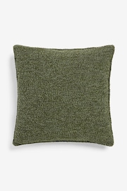 Green 43 x 43cm Barnie Boucle Cushion - Image 2 of 4