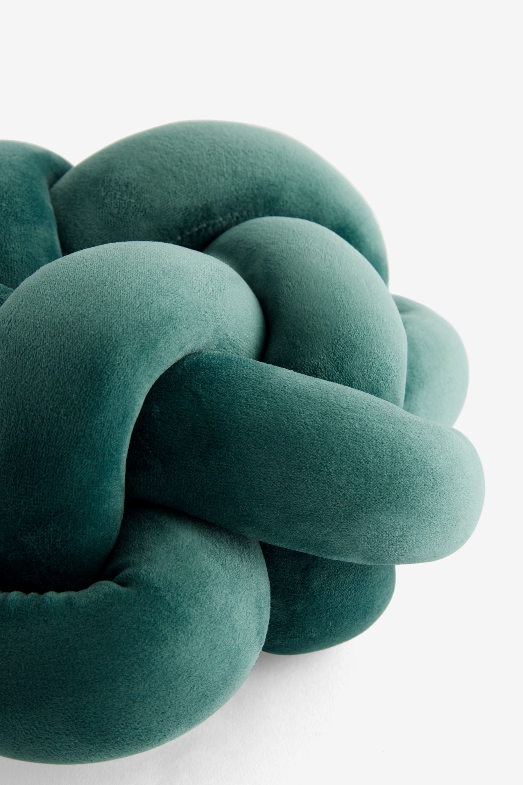Buy Dark Green Velvet Knot Cushion from Next USA