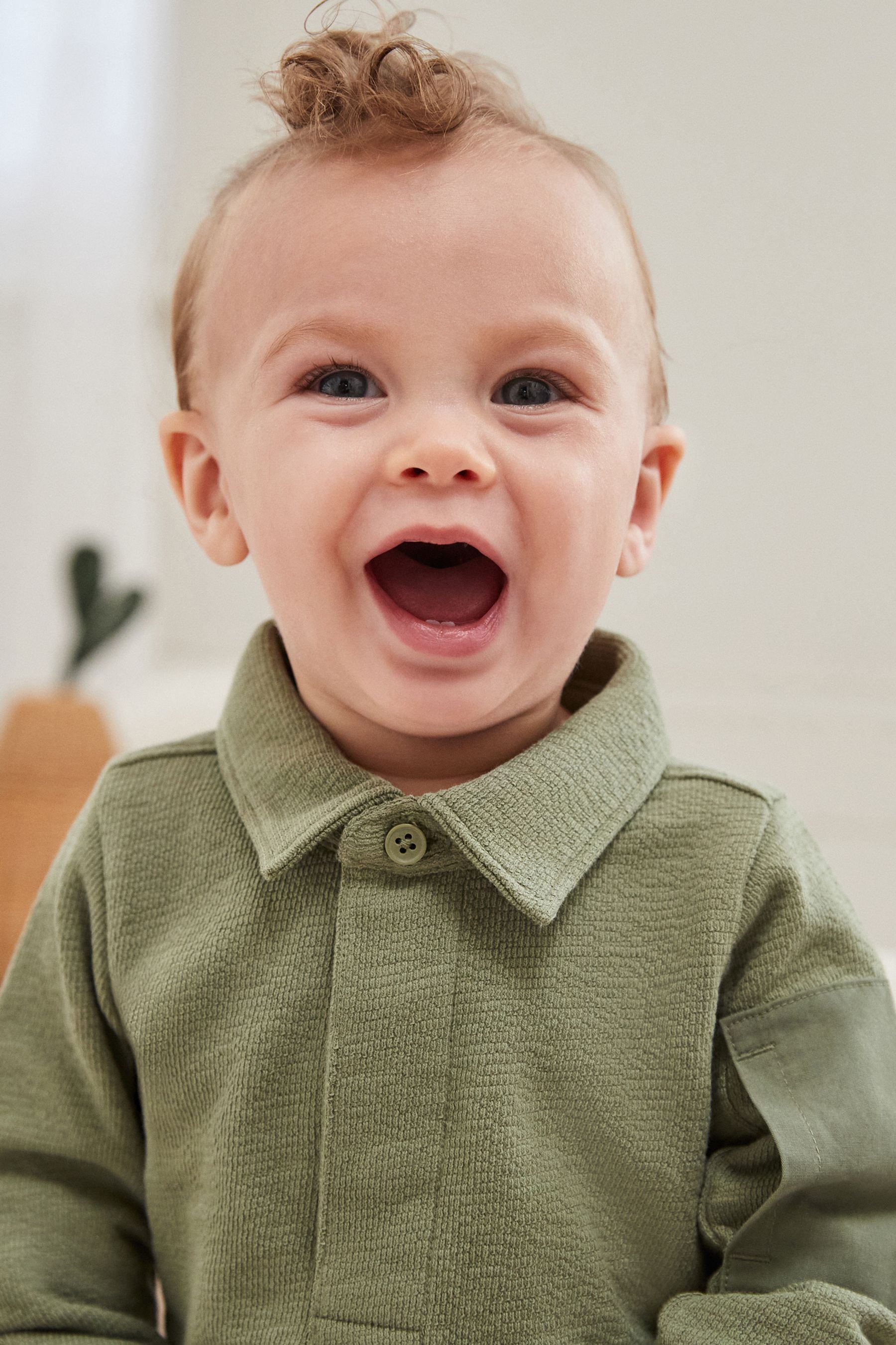 Buy Khaki Green Baby Top And Joggers Set from the Next UK online shop