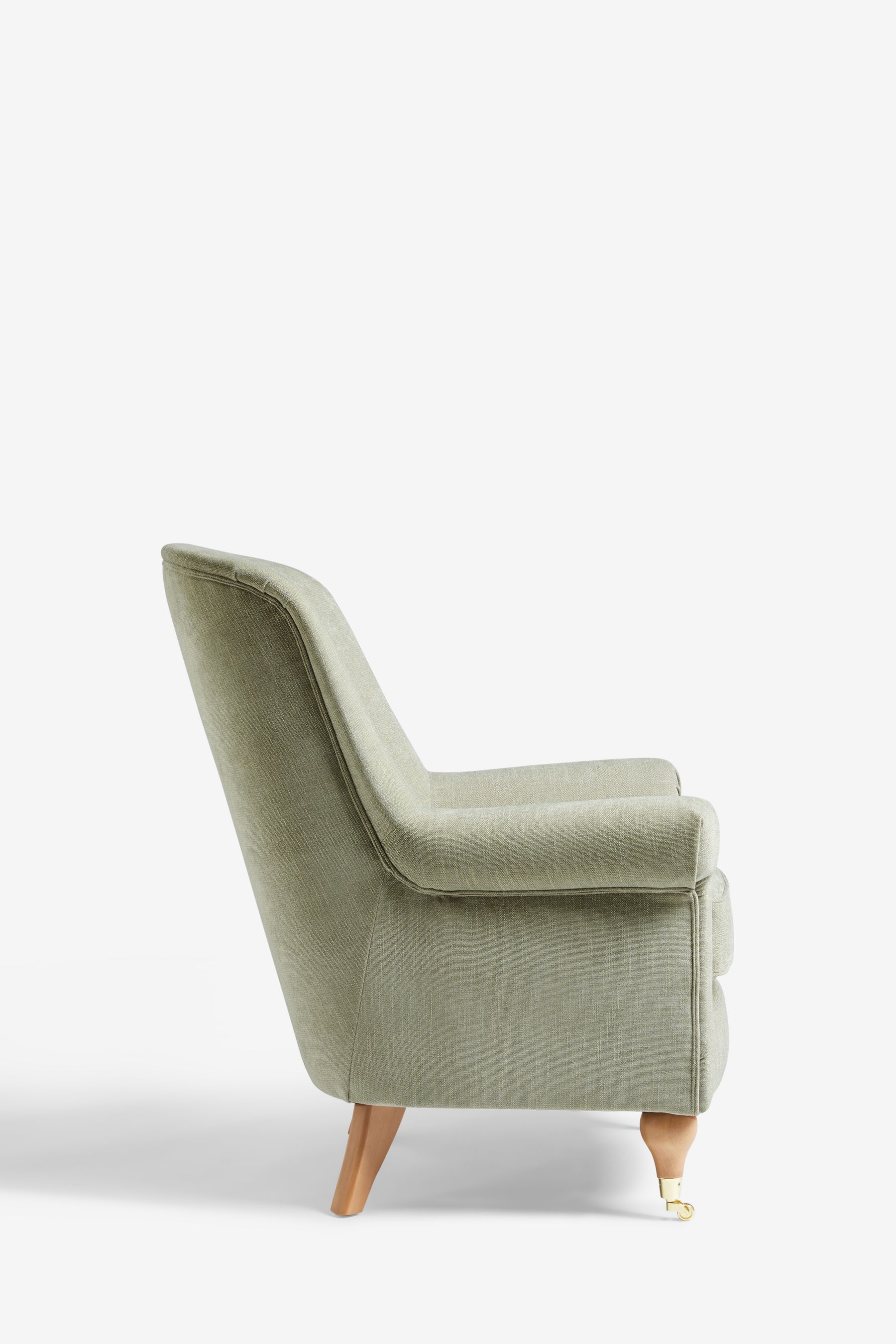 Buy Soft Texture Sage Green Ashford Highback Accent Chair from the Next UK online shop