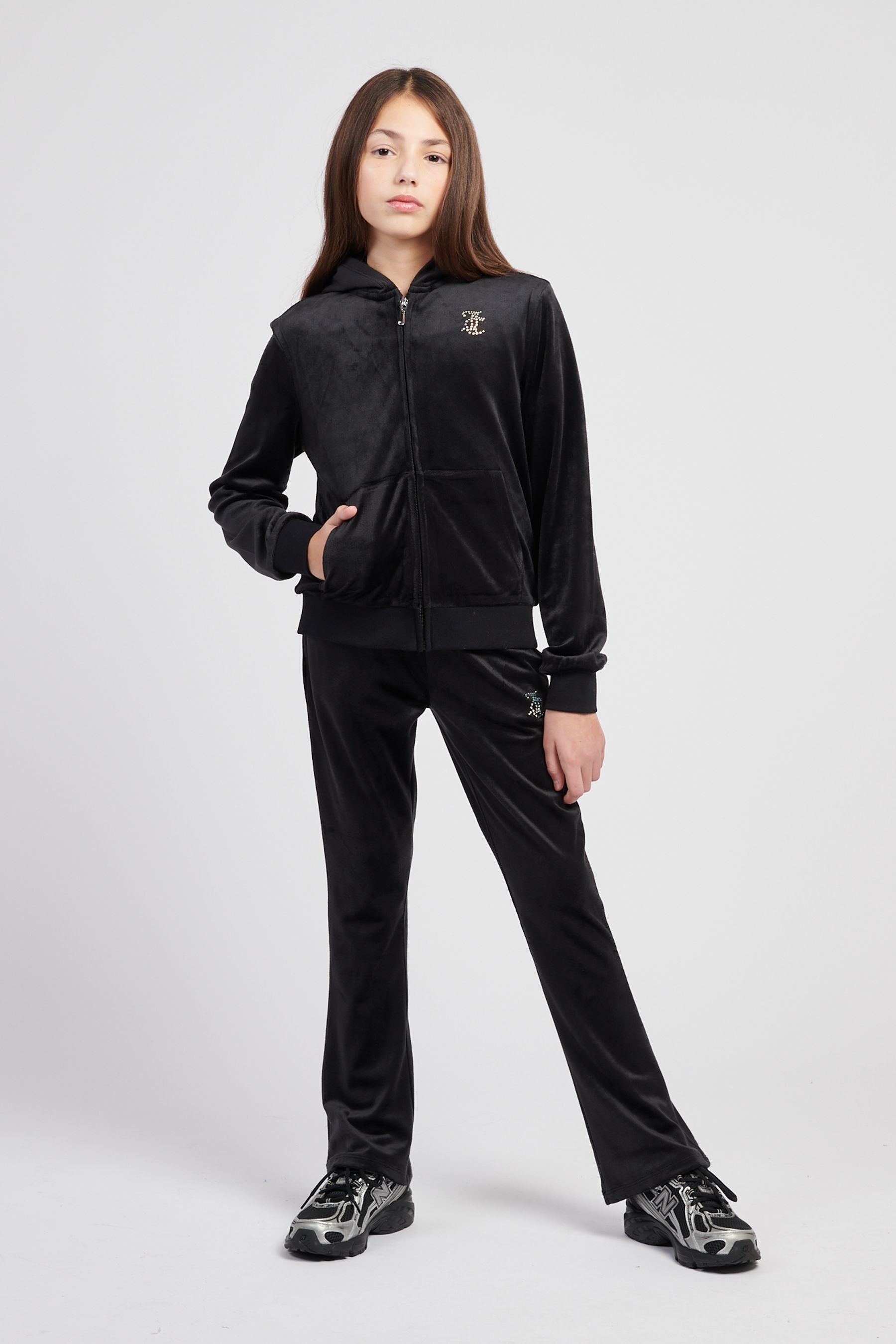 Buy Juicy Couture Black Diamante Zip Through Hoodie from Next Saudi Arabia