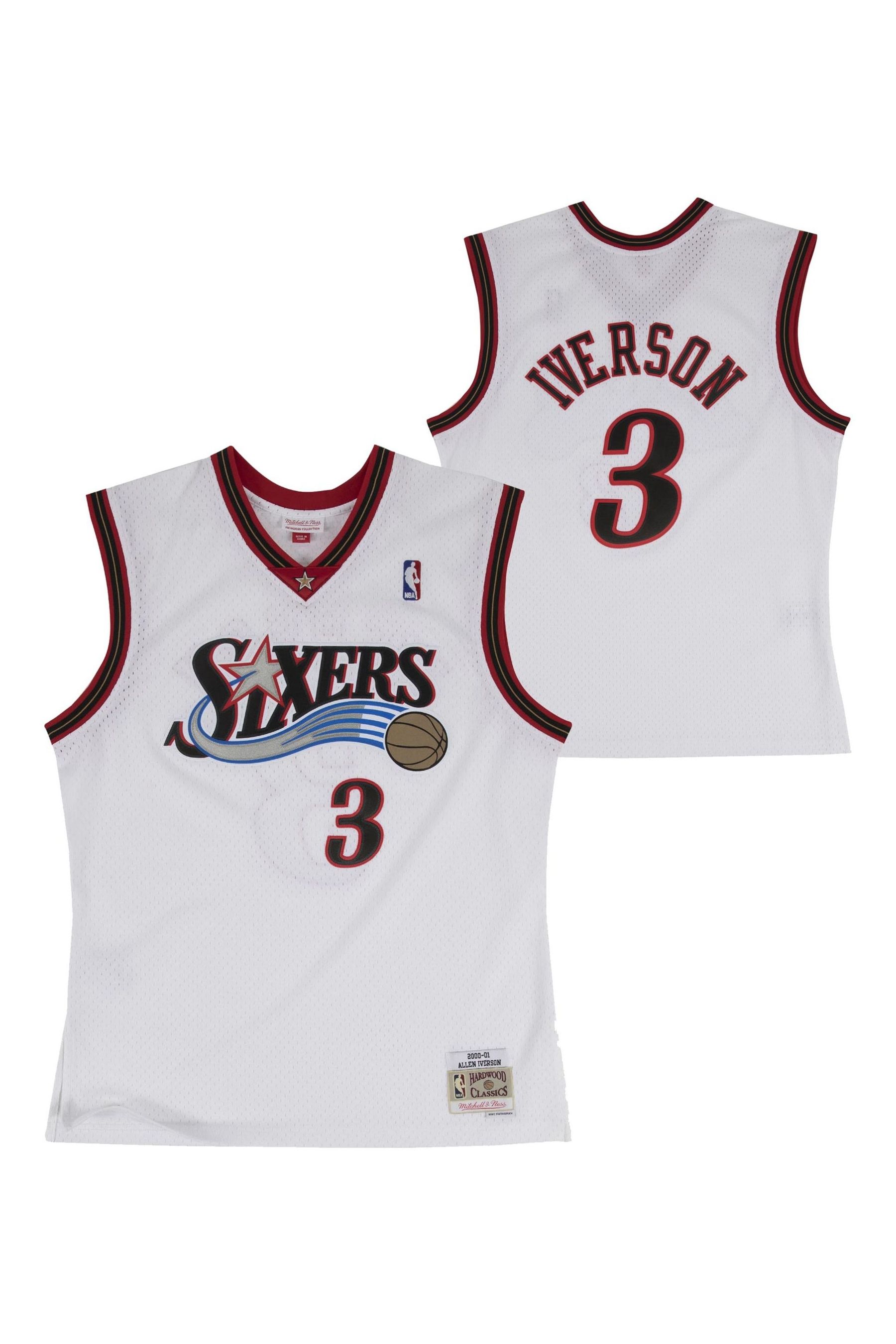 Allen iverson white jersey 76ers outlet