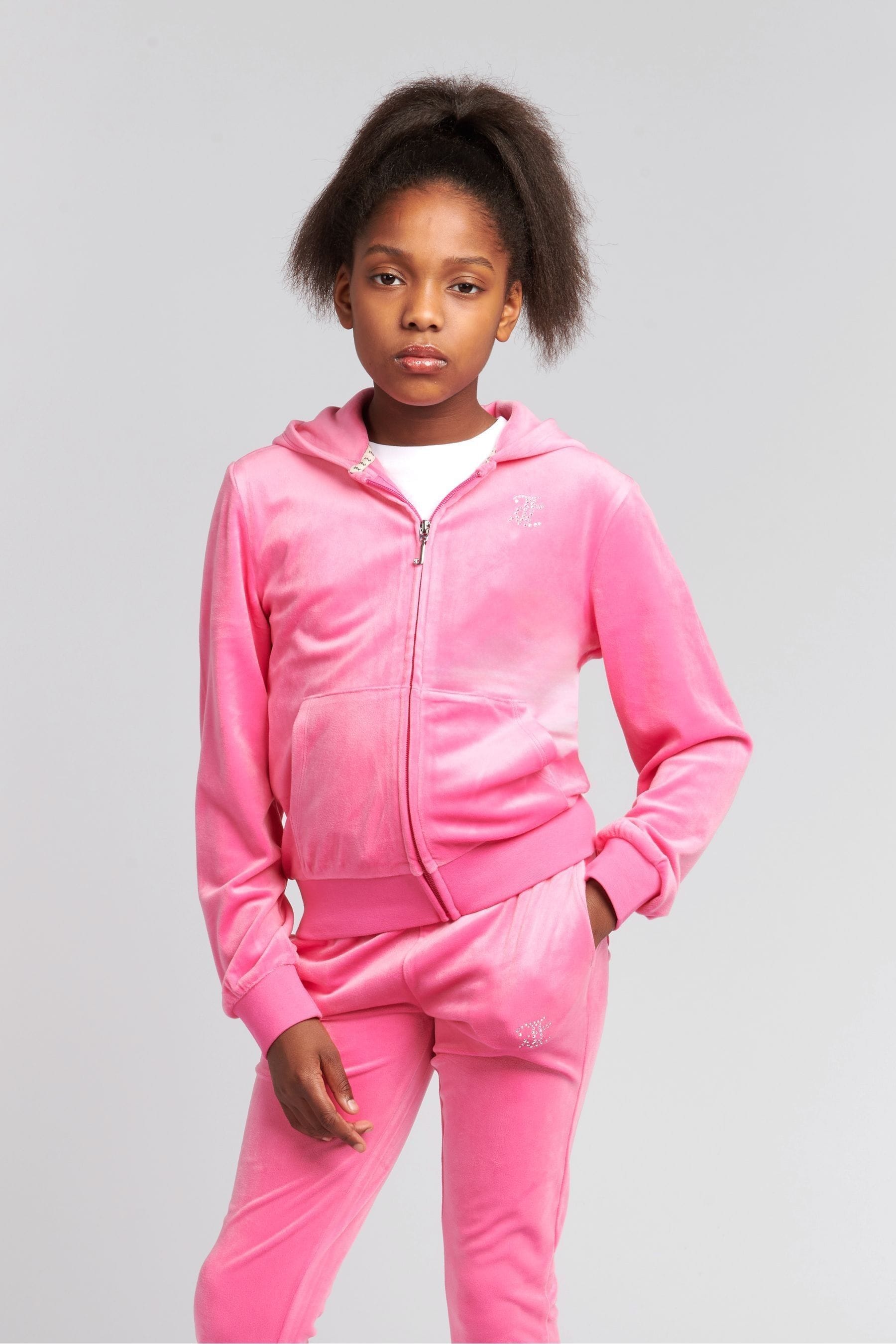 Kaufe Sie Hellpink Juicy Couture Hoodie mit durchgehendem ReiBverschluss und Strasssteinen bei Next Deutschland