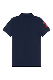 U.S. Polo Assn. Navy Blue Regular Fit Mens Player 3 Pique Polo Shirt - Image 6 of 8