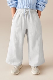 Grey Marl Wide Leg Joggers (3-16yrs) - Image 1 of 7