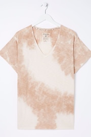 FatFace Natural Abi Tie Dye Tunic T-Shirt - Image 5 of 5