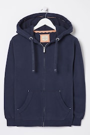 FatFace Amy Navy Blue Zip Through Hoodie - Image 5 of 5