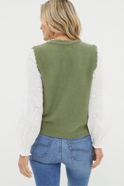 FatFace Green Winona 2-In-1 Knitted Tank - Image 2 of 4