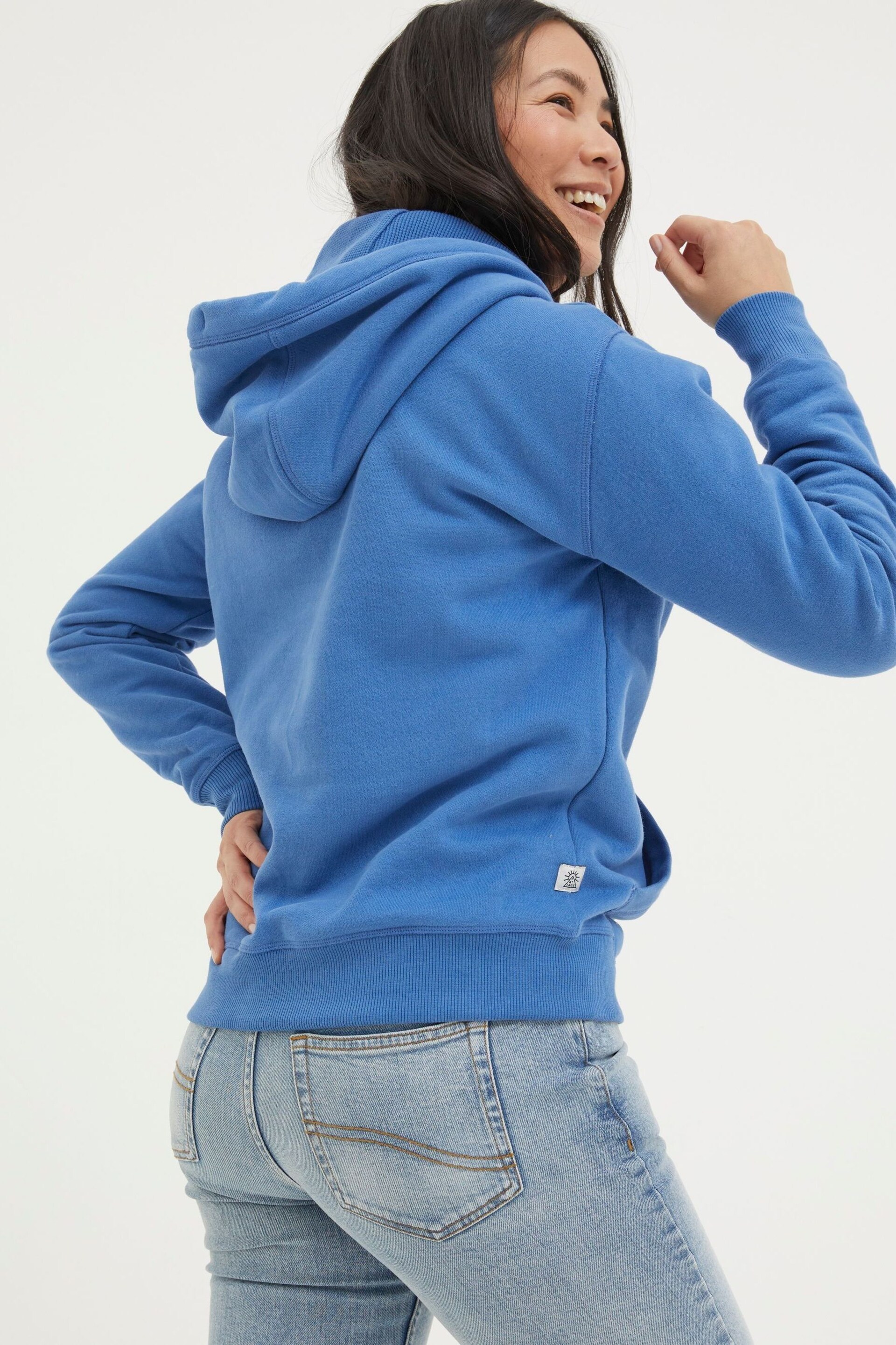 FatFace Blue Izzy Overhead Hoodie - Image 2 of 4