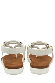 Lotus White Casual Toe Thong Sandals - Image 3 of 4