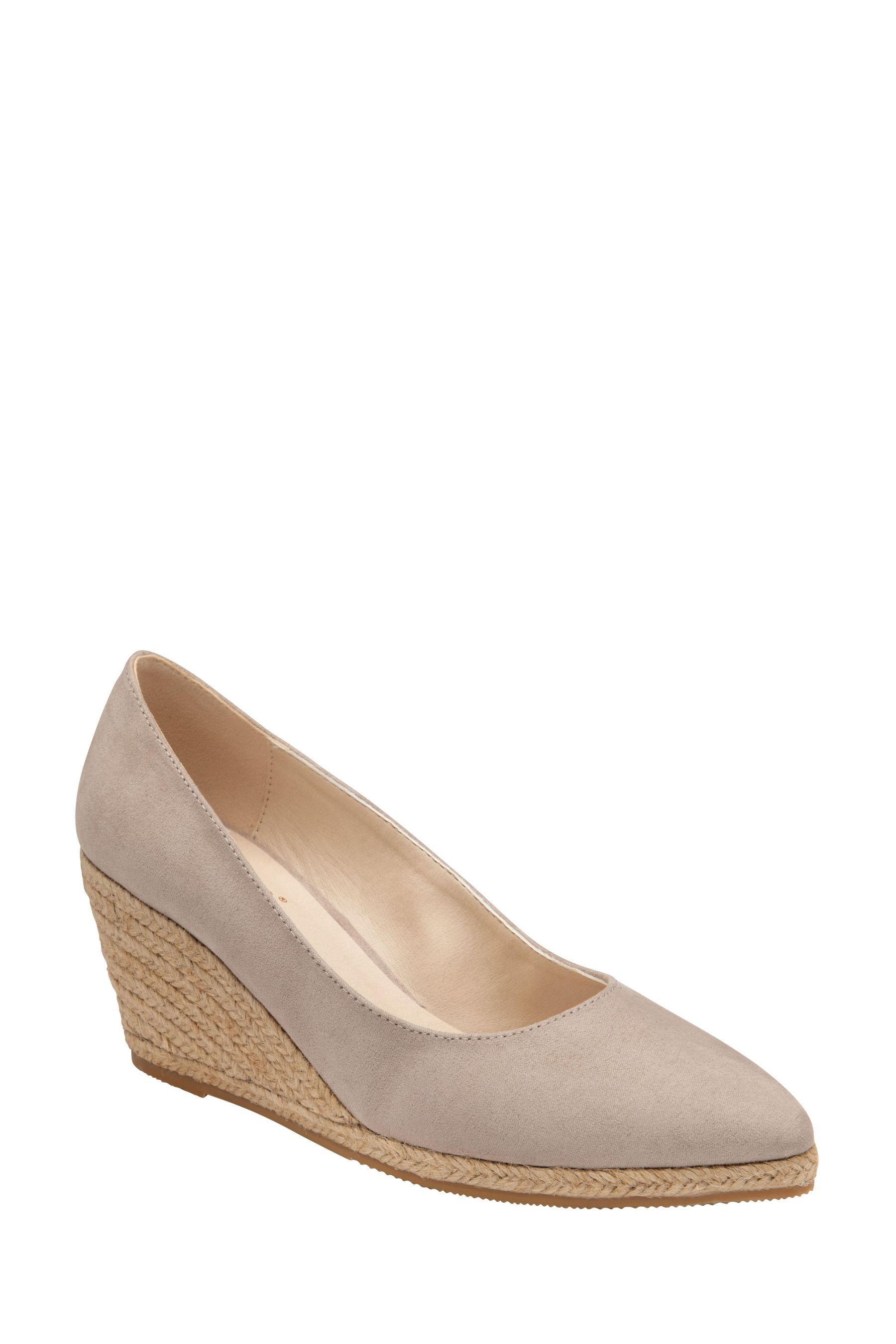 Lotus Natural Wedge Espadrille Shoes 7 EU 41 Womens