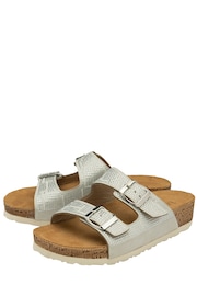 Lotus Silver Casual Mule Sandals - Image 2 of 4