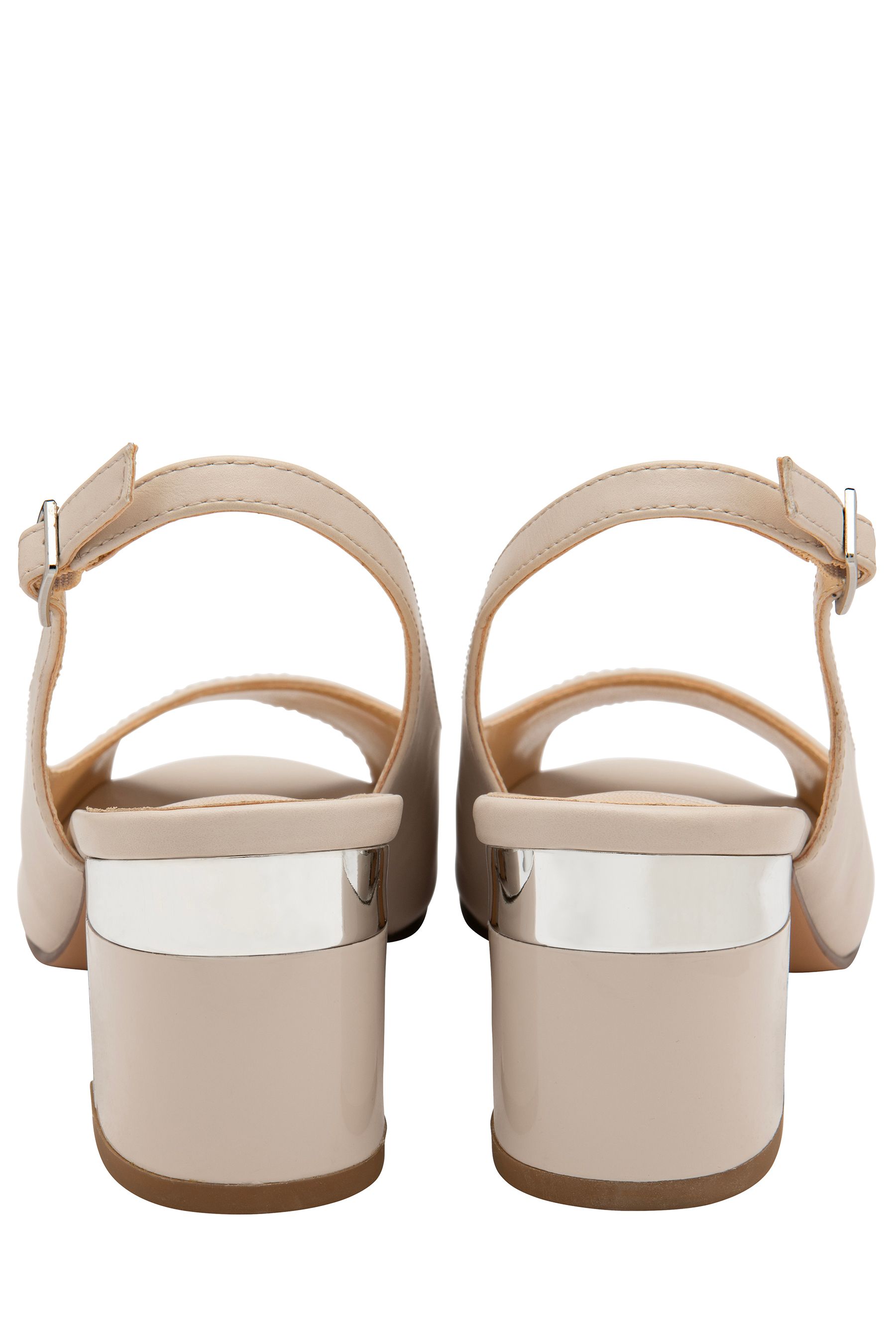 Lotus Nude Peep Toe Slingback Sandals 4 EU 37 Womens