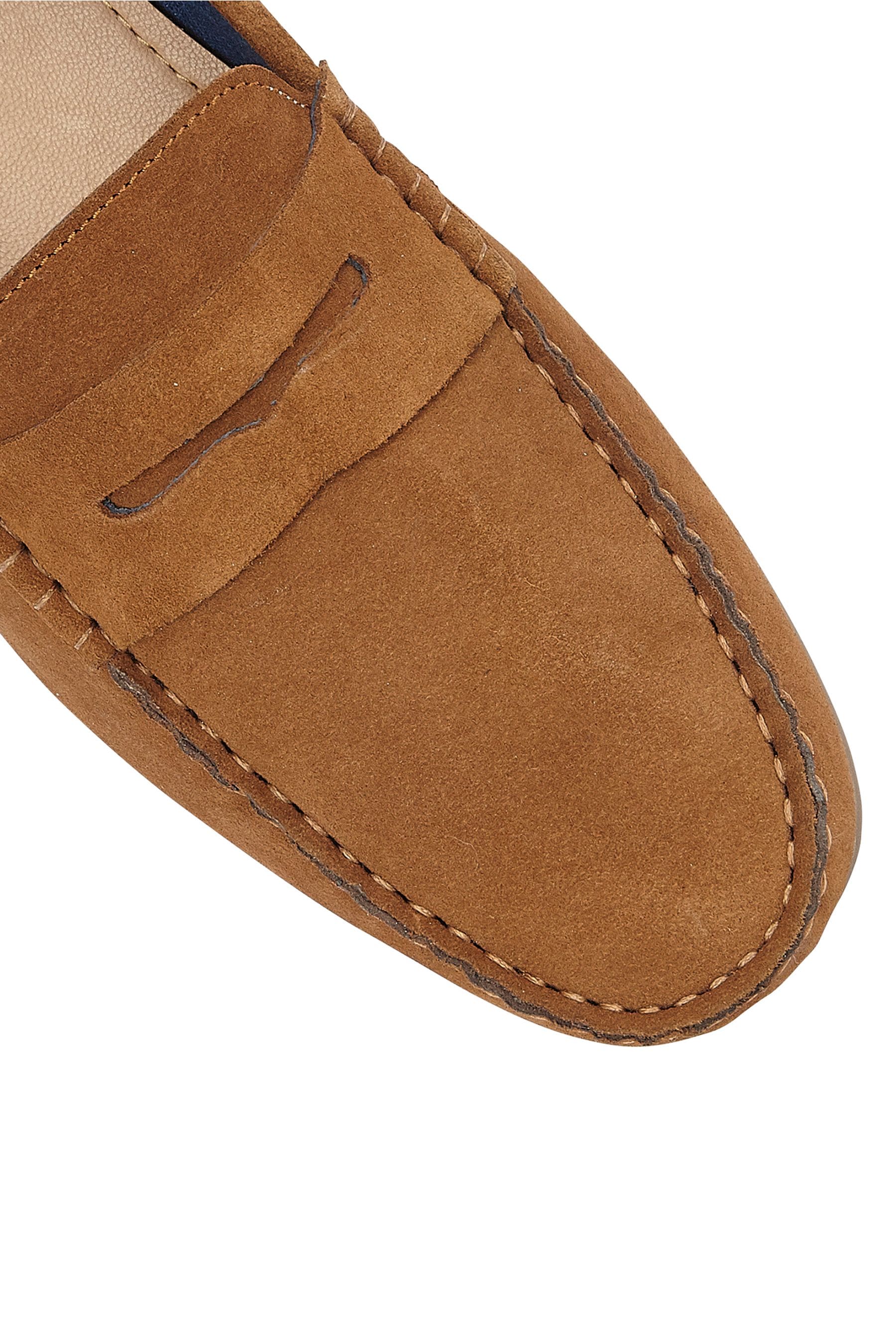 Lotus Brown Casual Slip Ons Driving Shoes 10 EU 44 Mens