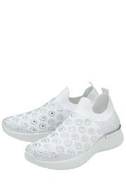 Lotus White Casual Knit Trainers - Image 2 of 4
