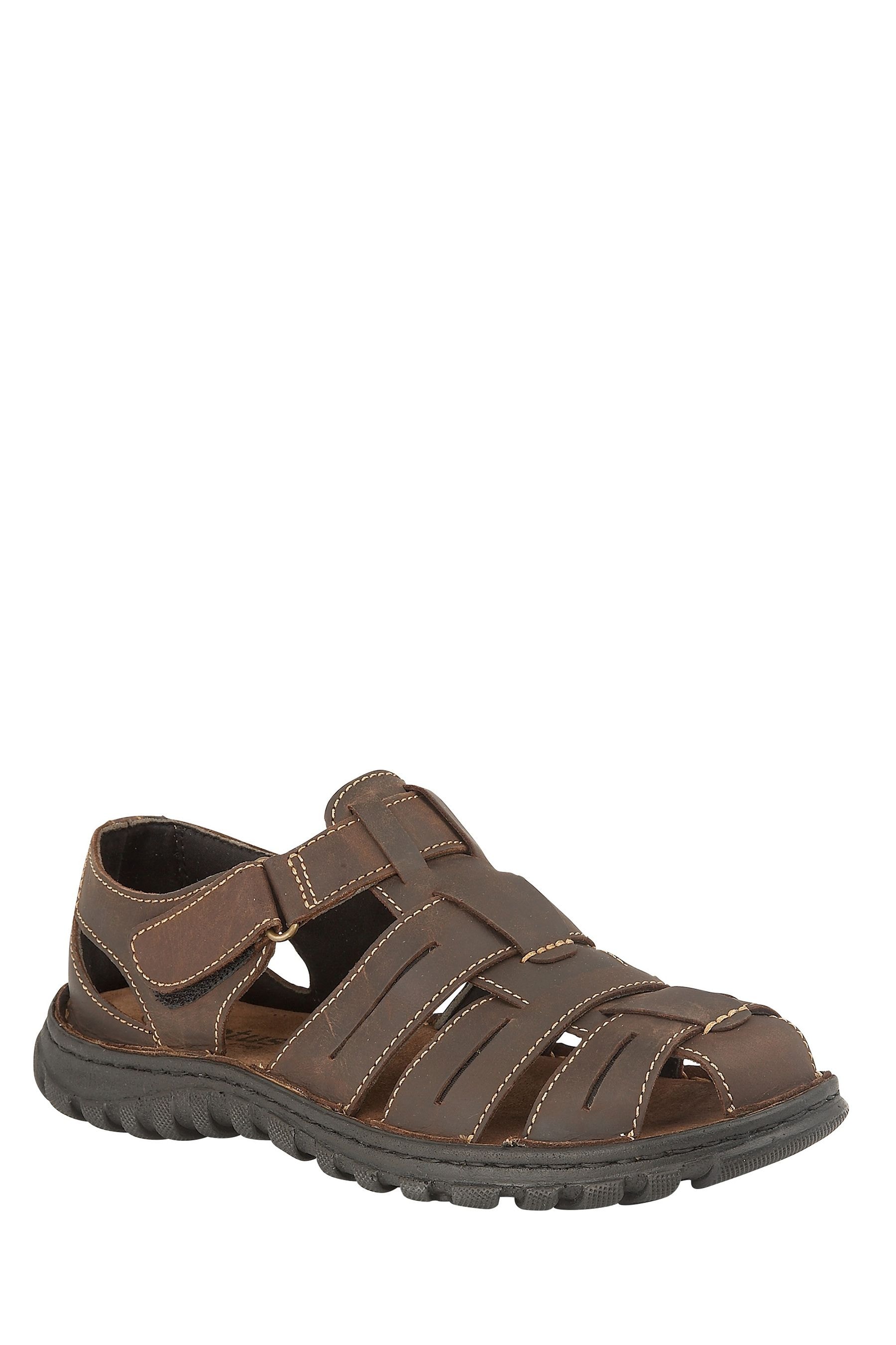 Buy Lotus Dark Brown Casual Mens Sandals from the Next UK online shop