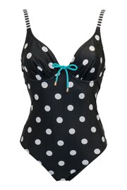 Pour Moi Black Beach House Underwired Swimsuit - Image 3 of 4