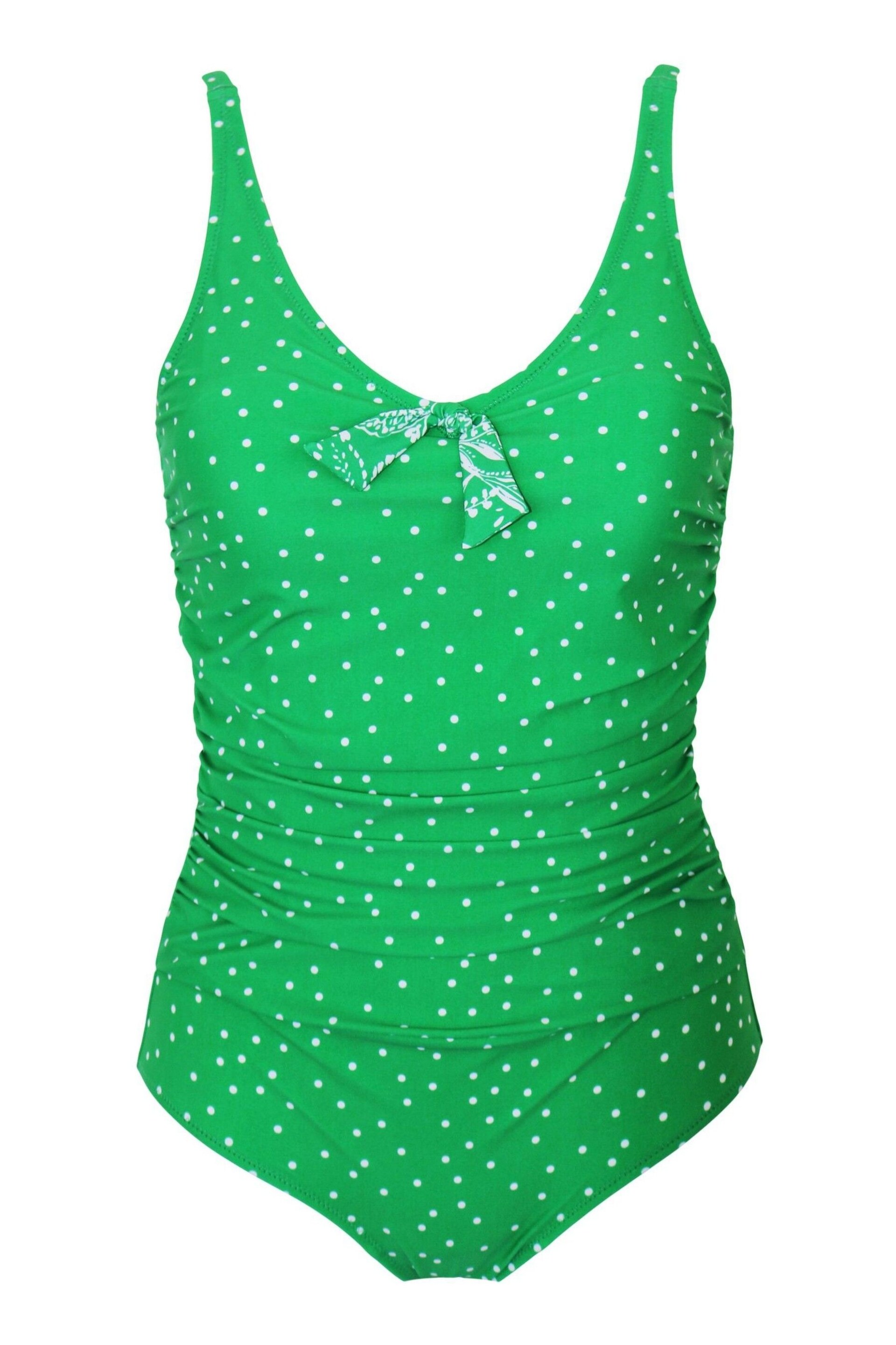 Pour Moi Green Scoop Neck Tummy Control Swimsuit - Image 3 of 4