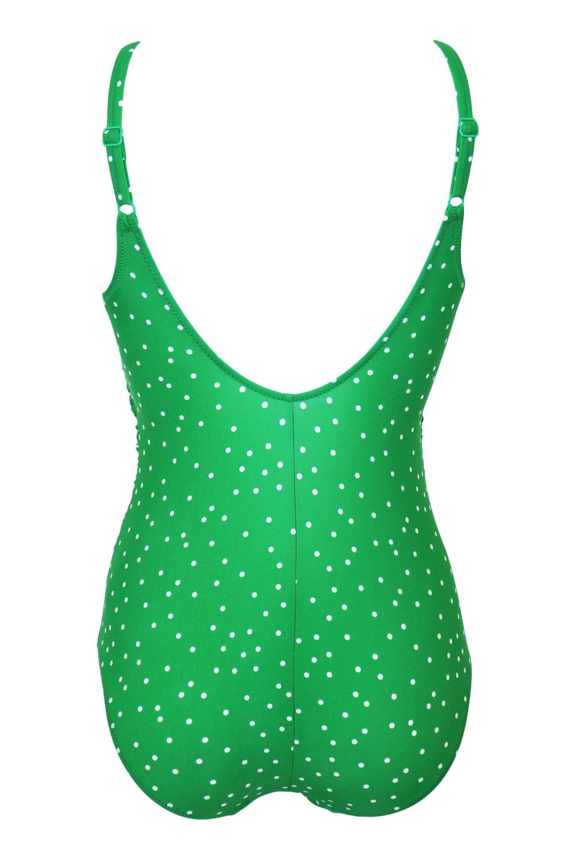 Pour Moi Green Scoop Neck Tummy Control Swimsuit - Image 4 of 4