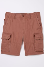 FatFace Breakyard Red Cargo Shorts - Image 4 of 4