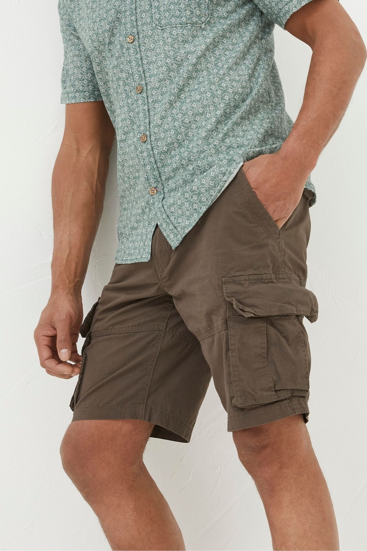 FatFace Brown Lightweight Cargo Shorts - Image 1 of 4
