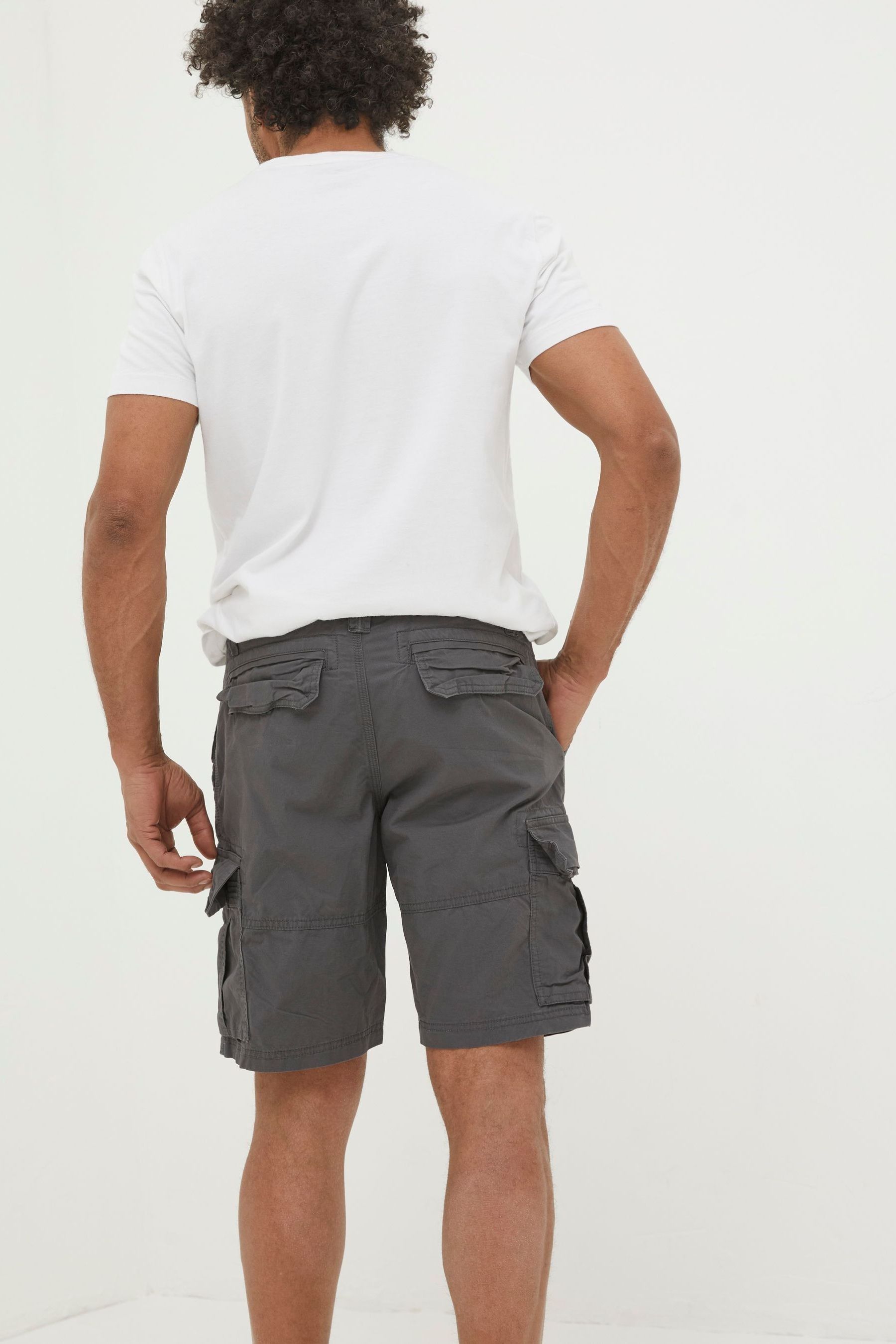 FatFace Bude Grey Lightweight Cargo Shorts