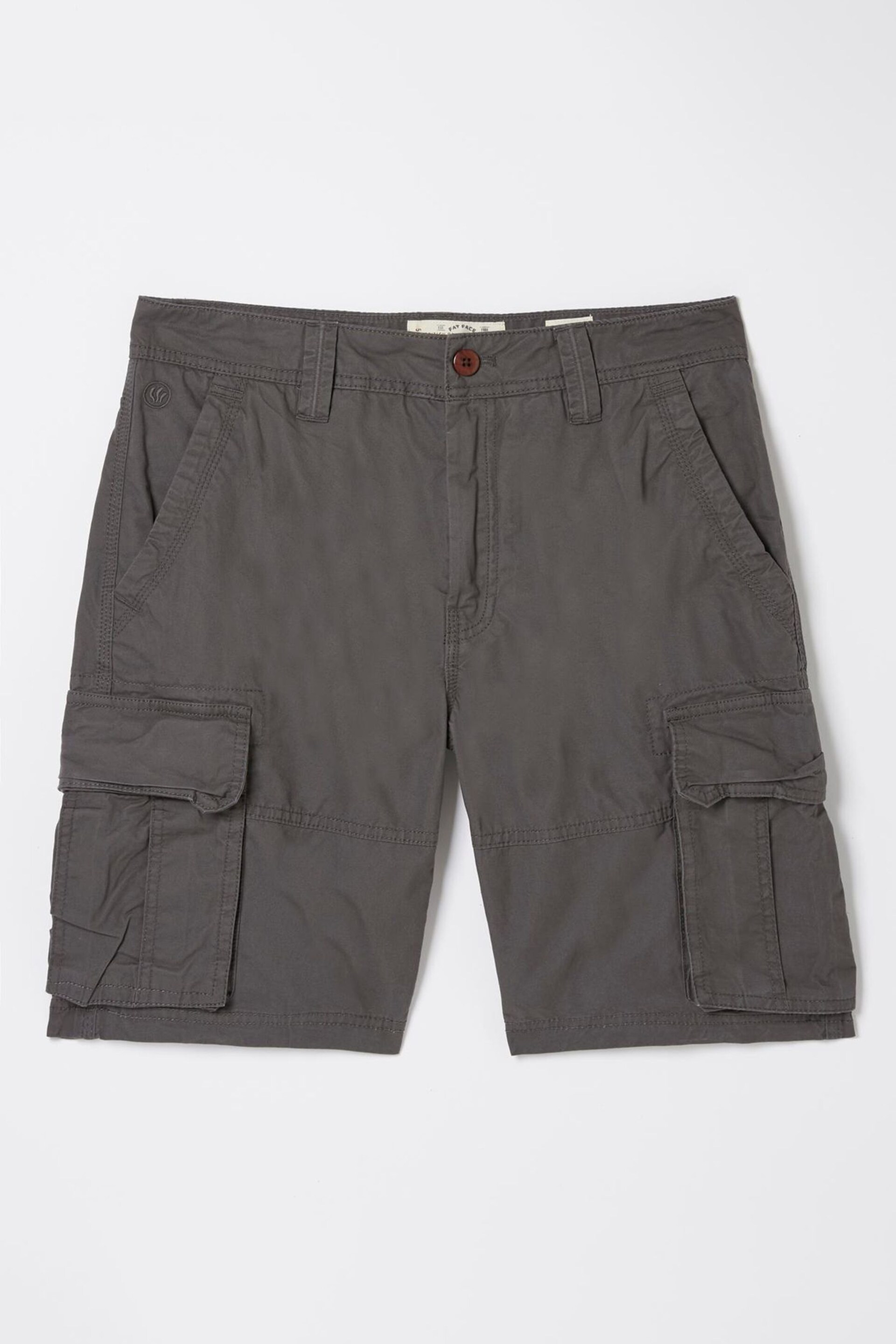 FatFace Grey Lightweight Cargo Shorts - Image 4 of 4