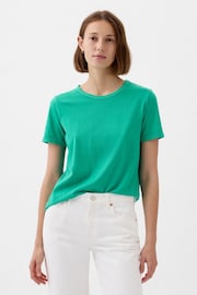Gap Green Organic Cotton Vintage Crew Neck T-Shirt - Image 1 of 4