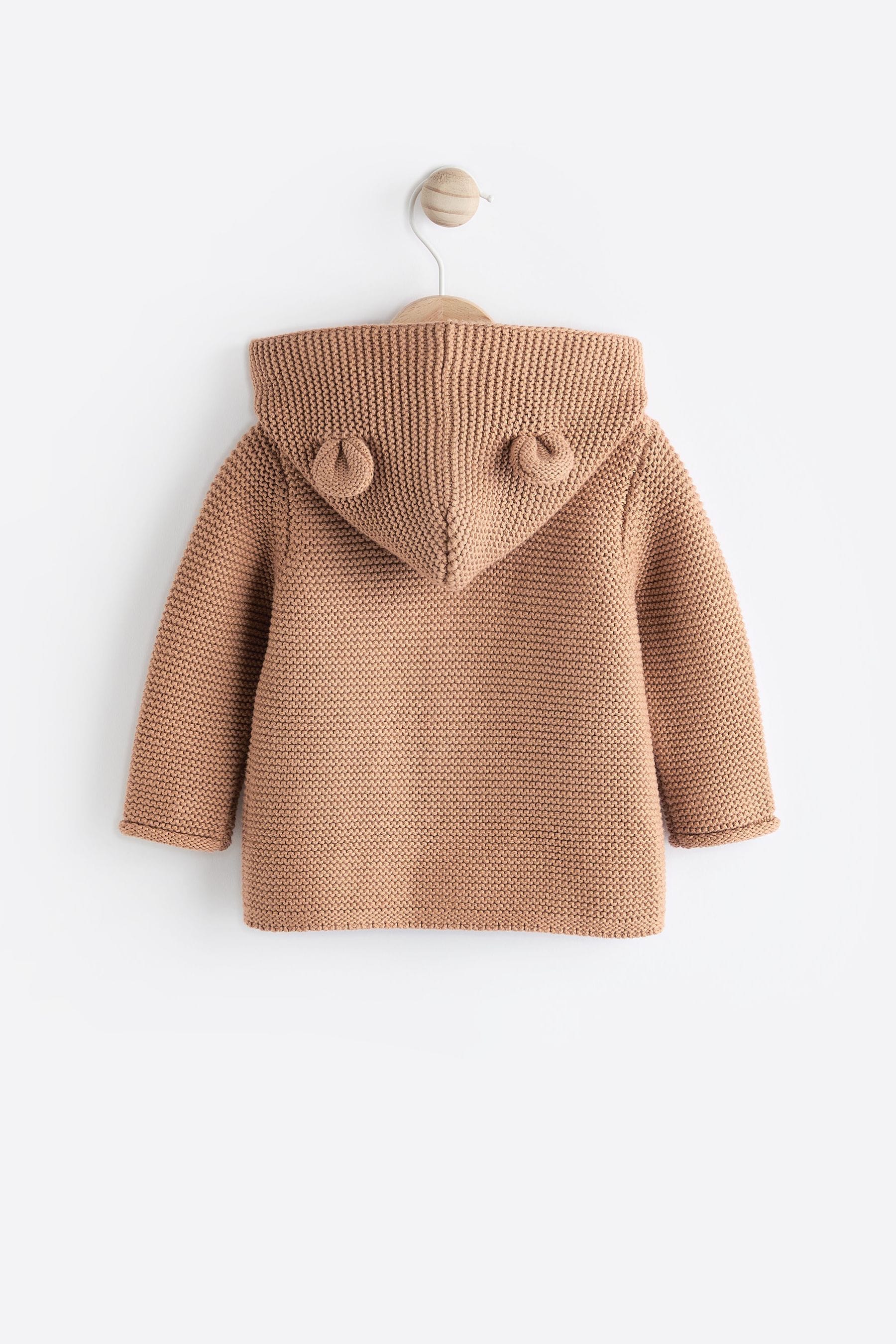 Hooded baby cardigan discount