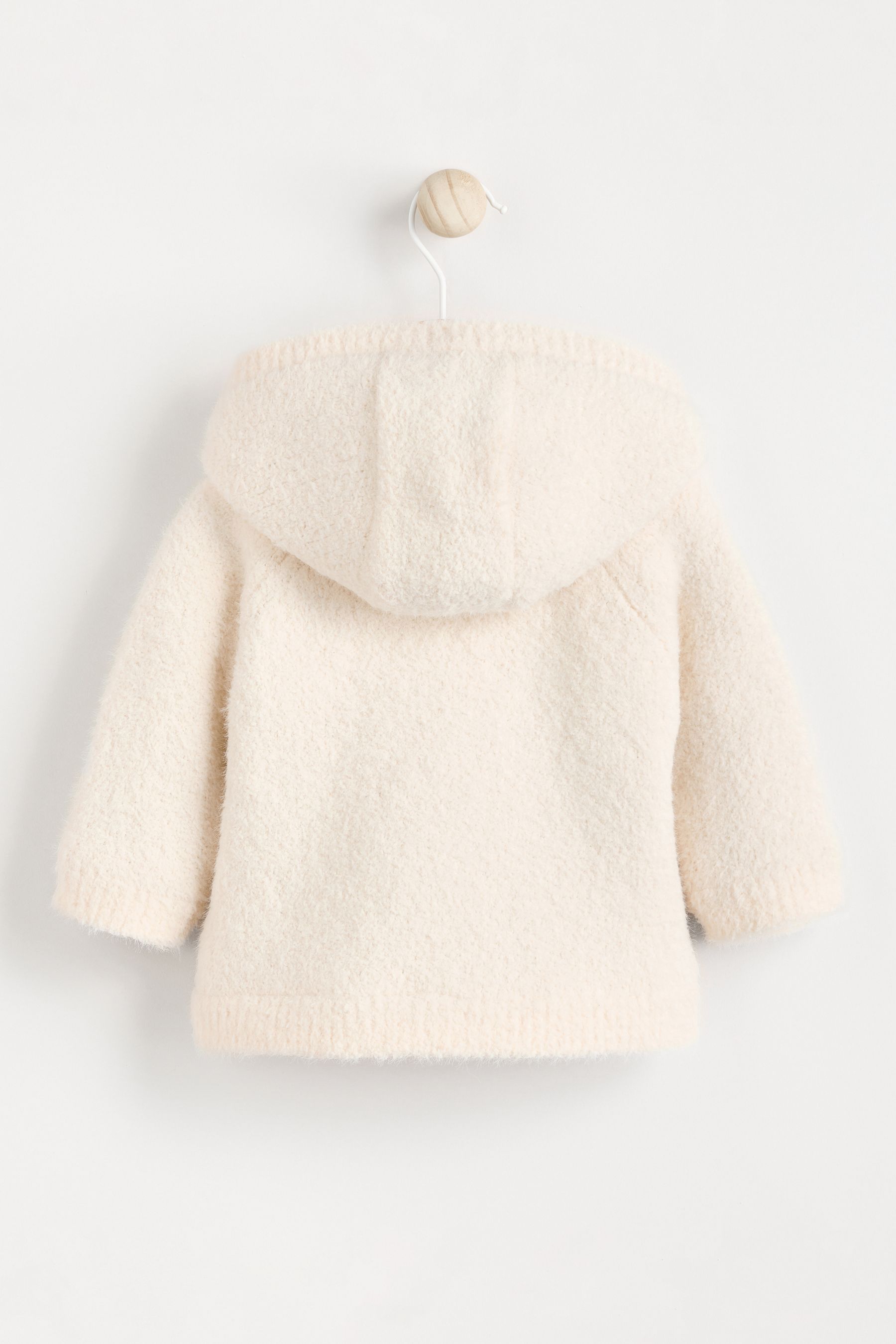 Hooded chenille cardigan 2025