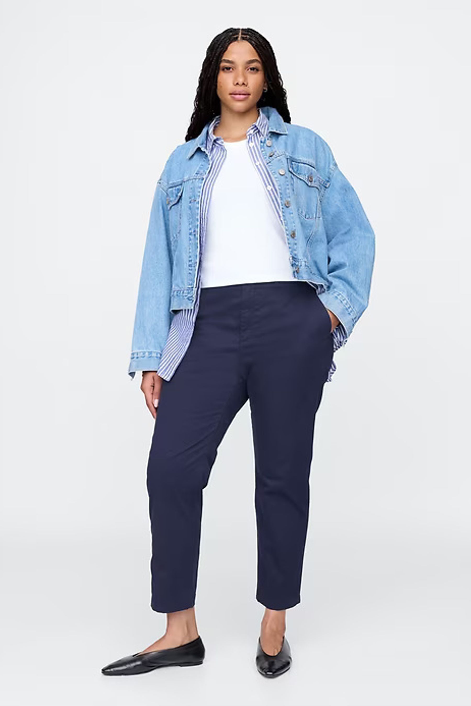 Gap navy chinos best sale