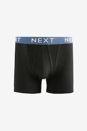 Black White Gold Waistband A-Front Boxers 8 Pack - Image 4 of 11