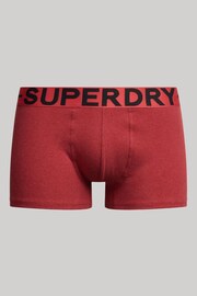 Superdry Red Cotton Trunks 3 Pack - Image 5 of 7